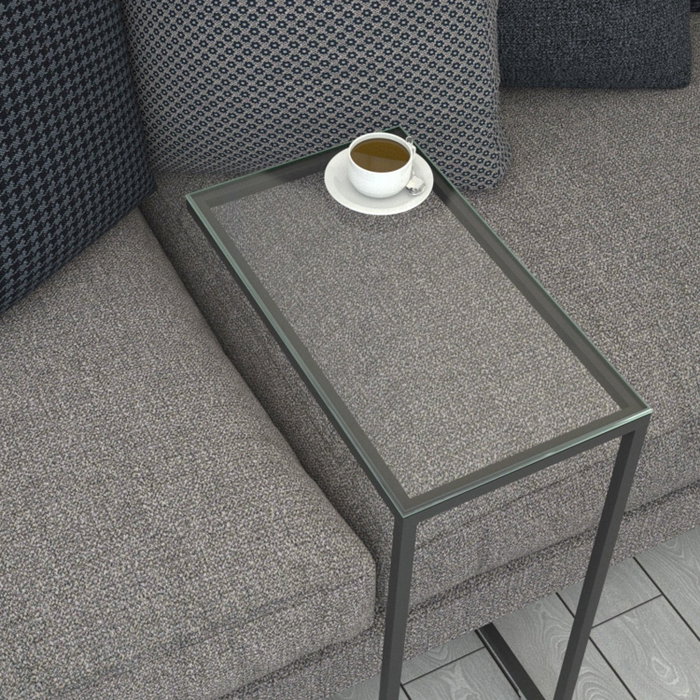 Hanah Home Callen - Glass Mesa Auxiliar Antracita